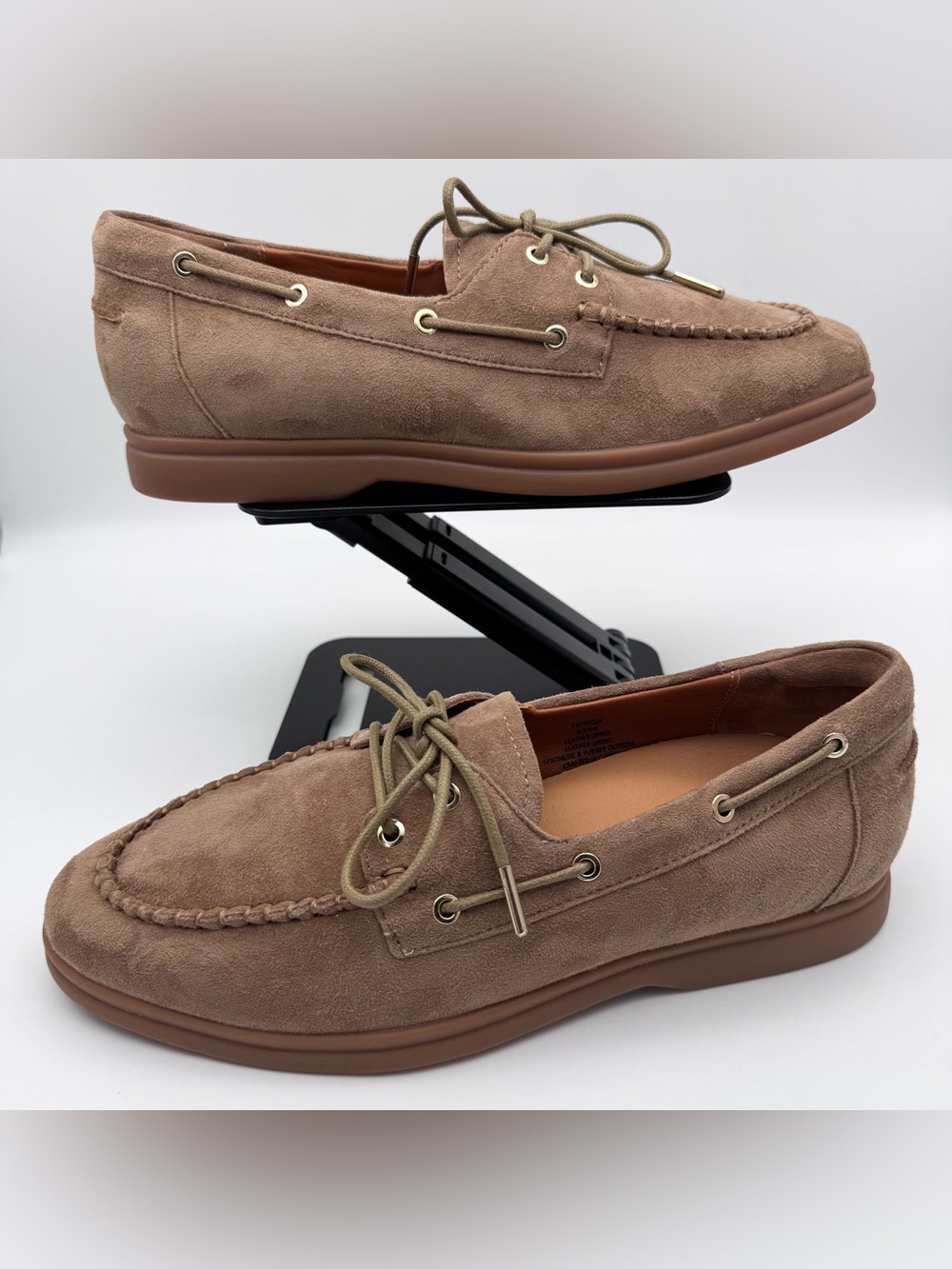 Bared Footwear Tringa Coffee Tan Suede Flat Boat Loafers Women's EU 38 US 7.5-8 - Picture 9 of 15